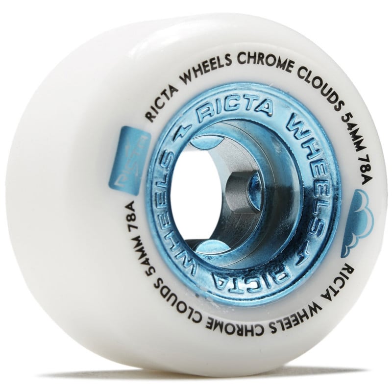 Ricta Chromed Clouds 54mm 78a White Skateboard Ruote