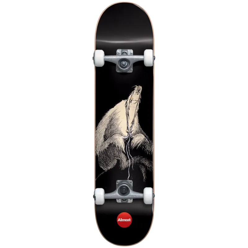 Almost Dr. Secret Art First Push Black 7.875" Skateboard Complete