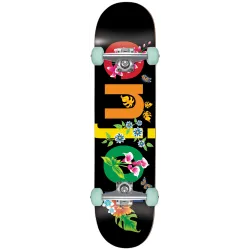 Enjoi Flowers Resin Premium Black 8.0" Skateboard Complete
