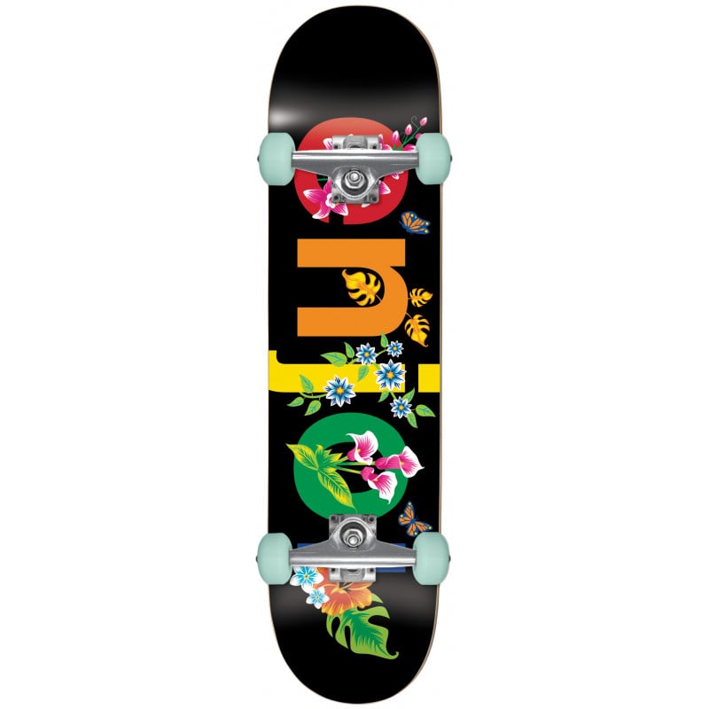 Enjoi Flowers Resin Premium Black 8.0" Skateboard Complete Enjoi Flowers Resin Premium Black 8.0" Skateboard Complete