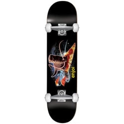 Enjoi Pizza Kitten Youth First Push Black 7.25" Skateboard Complete