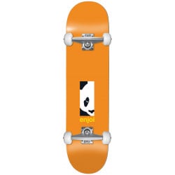 Enjoi Box Panda First Push Orange 8.125" Skateboard Complete