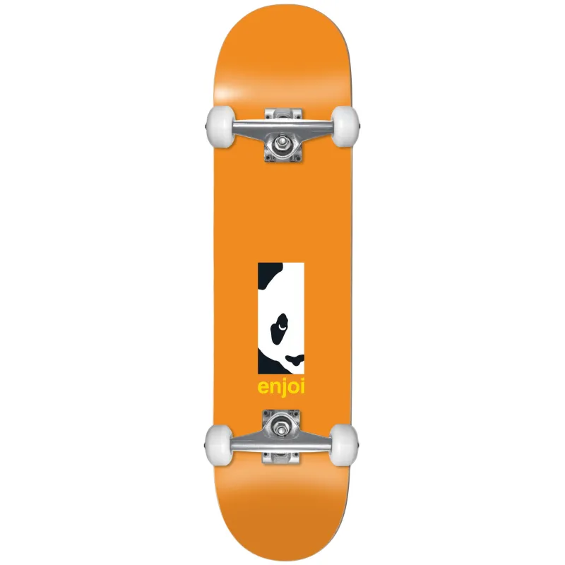Enjoi Box Panda First Push Orange 8.125" Skateboard Complete