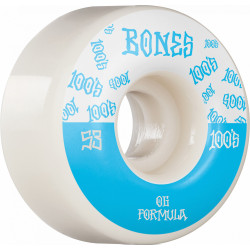 Bones 100's 13 V3 Wide White 53mm Skateboard Roues