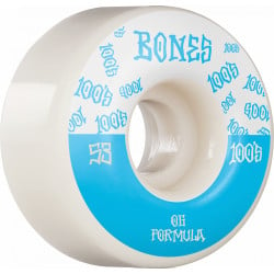 Bones 100's 13 V3 Wide White 53mm Skateboard Ruote