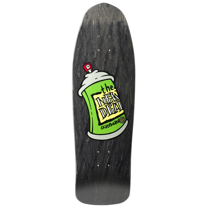 New Deal Spray Can Screen Printed Black 9.75" - Skateboard Deck New Deal Spray Can Screen Printed Black 9.75" - Skateboard Deck