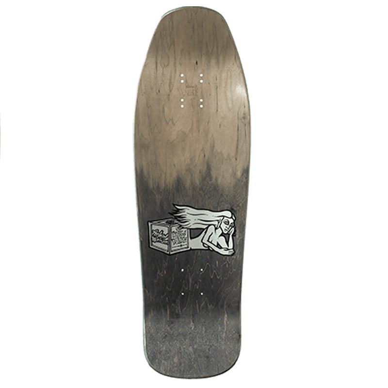 New Deal Morrison Bird In Hand Metallic Heat Transfer Zwart Fade 9.875" Skateboard Deck