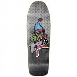 New Deal Sargent Monkey Bomber Metallic Heat Transfer Zwart Fade 9.625" Skateboard Deck