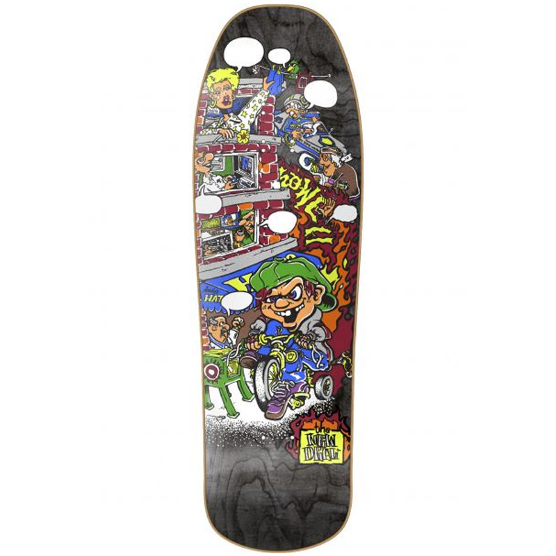 New Deal Howell Tricycle Kid Metallic Heat Transfer Black Fade 9.625" - Skateboard Deck New Deal Howell Tricycle Kid Metallic Heat Transfer Black Fade 9.625" - Skateboard Deck