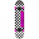 Speed Demons Checkers Black/Pink 7.75" Skateboard Complete