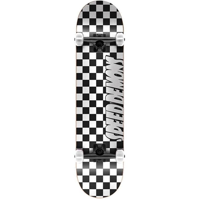 Speed Demons Checkers Black/White 8.0" Skateboard Complete