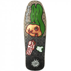 New Deal Morrison Bird In Hand Metallic Heat Transfer Zwart Fade 9.875" Skateboard Deck