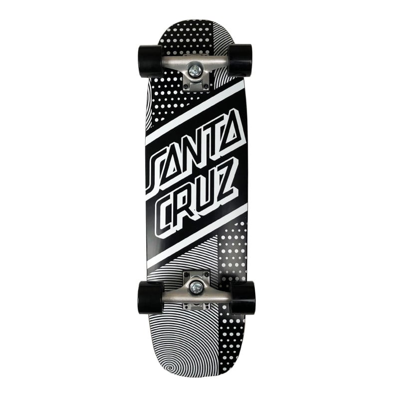 Santa Cruz Street Skate Black/White 29.5" Cruiser Skateboard Complete