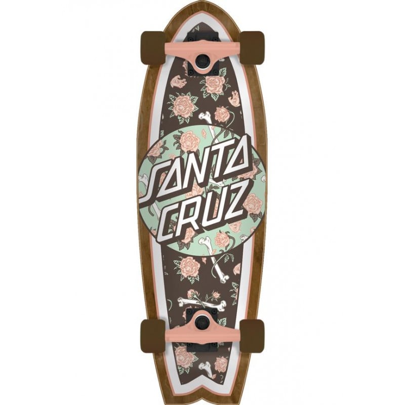 Santa Cruz Floral Decay Shark 28" - Longboard Cruiser Complete Santa Cruz Floral Decay Shark 28" - Longboard Cruiser Complete