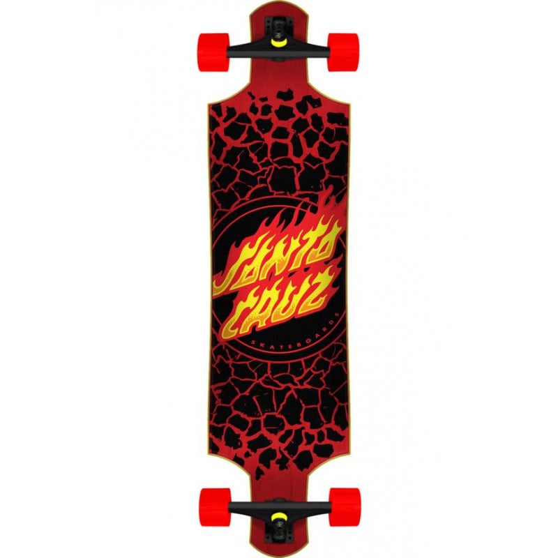 Santa Cruz Flame Dot Drop Down 40" - Longboard Complete Santa Cruz Flame Dot Drop Down 40" - Longboard Complete