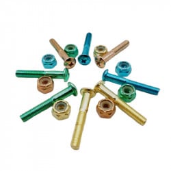 Steez Phillips Panhead Multi-Color Anodized 1.25" Nuts And Bolts