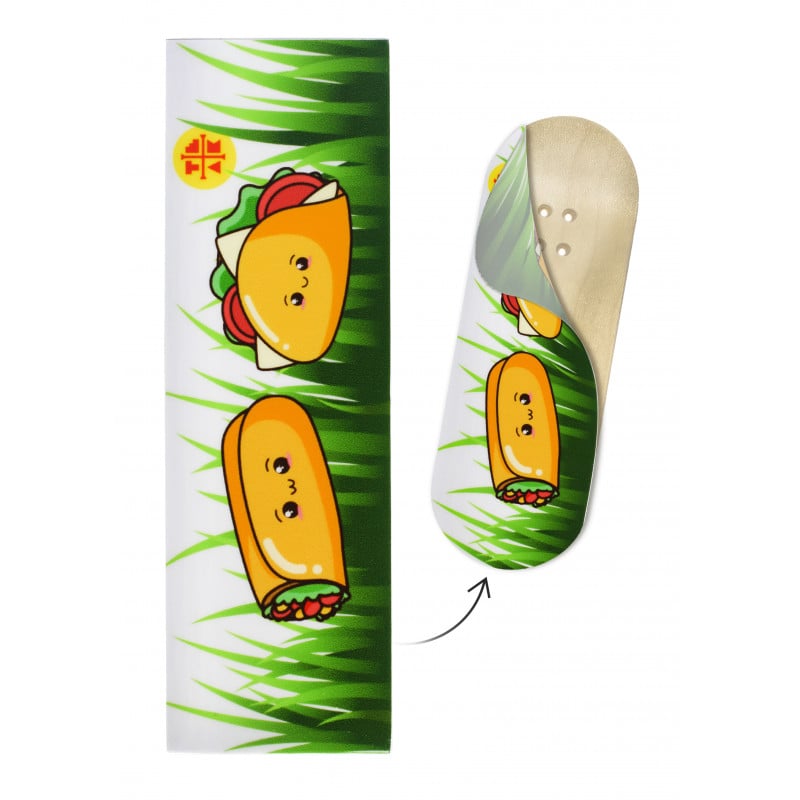 Teak Tuning Fingerboard Deck Graphic Wrap Teak Tuning Fingerboard Deck Graphic Wrap