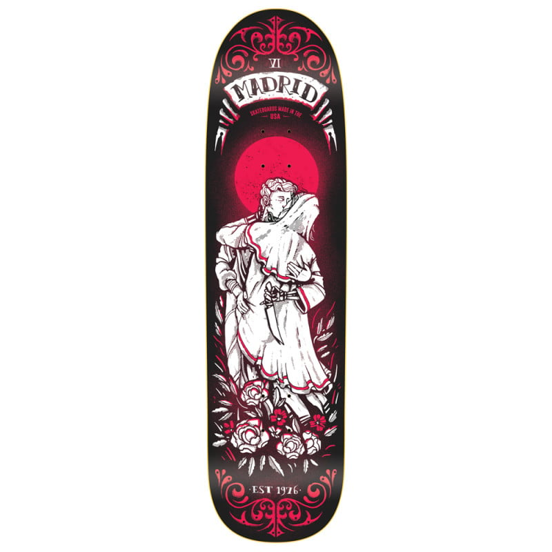 Madrid Lovers Tarot Card 8.6" Skateboard Deck