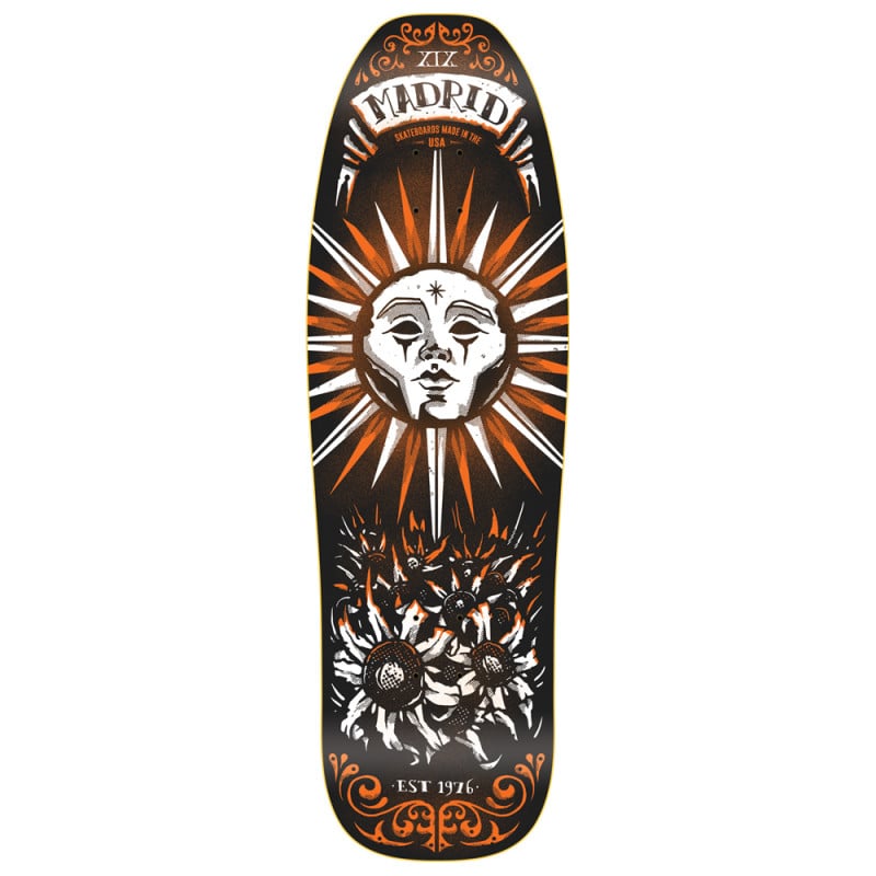 Madrid Sun Tarot Card Retro Pool 9.5" Skateboard Deck Madrid Sun Tarot Card Retro Pool 9.5" Skateboard Deck