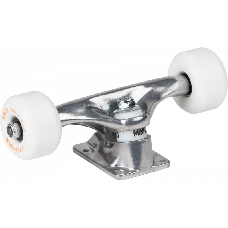 Wegversperring Schepsel leeftijd Mini Logo Components Pack Raw Medium 8.0" Truck set kopen bij Sickboards  Skateboard shop