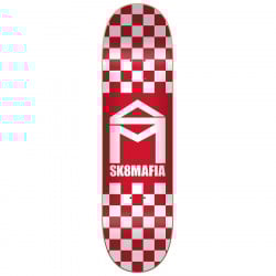 Sk8Mafia House Logo Checker Red 8.25" Skateboard Deck