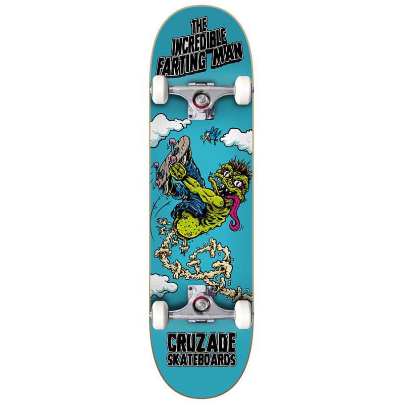 Cruzade The Incredible Farting Man 8.125" Skateboard Complete