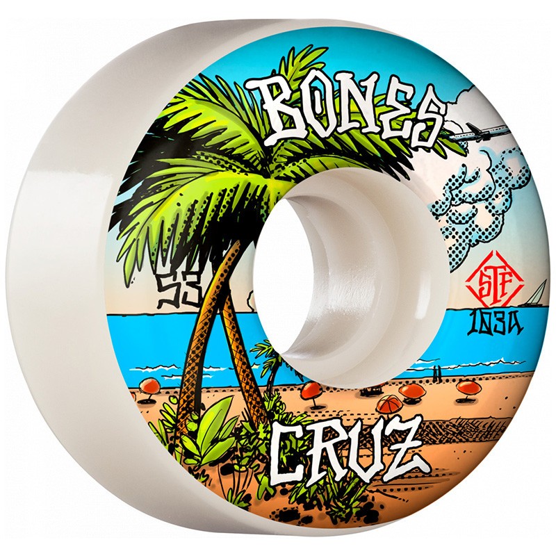 Bones STF Cruz Buena Vida Locks V2 53mm 103A Skateboard Roues