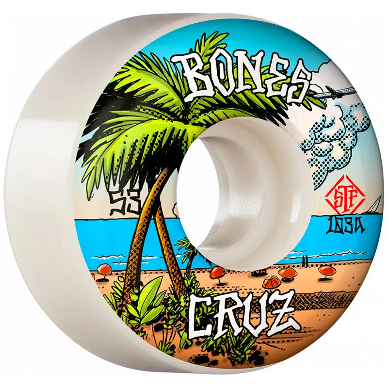 Bones STF Cruz Buena Vida Locks V2 53mm 103A Skateboard Wheels