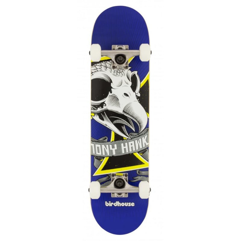 Birdhouse Stage 1 Oversized Skull Mini Blue 7.38" - Skateboard Complete Birdhouse Stage 1 Oversized Skull Mini Blue 7.38" - Skateboard Complete