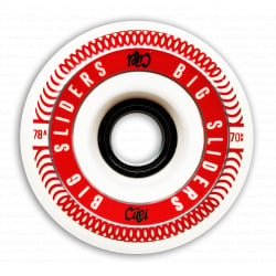 Cuei Big Sliders 70mm 78A White Red Rollen