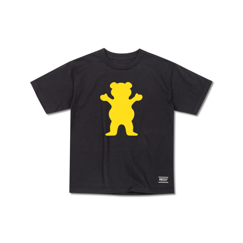 Buy Grizzly OG Bear T-Shirt Kids Black/Gold at Europe's Sickest ...