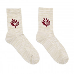 Magenta Plant Socks