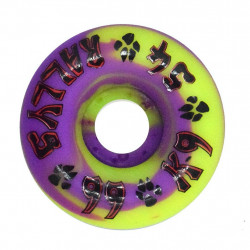 Dogtown K-9 Rallys Yellow / Purple Swirl 54mm 99a Skateboard Wheels