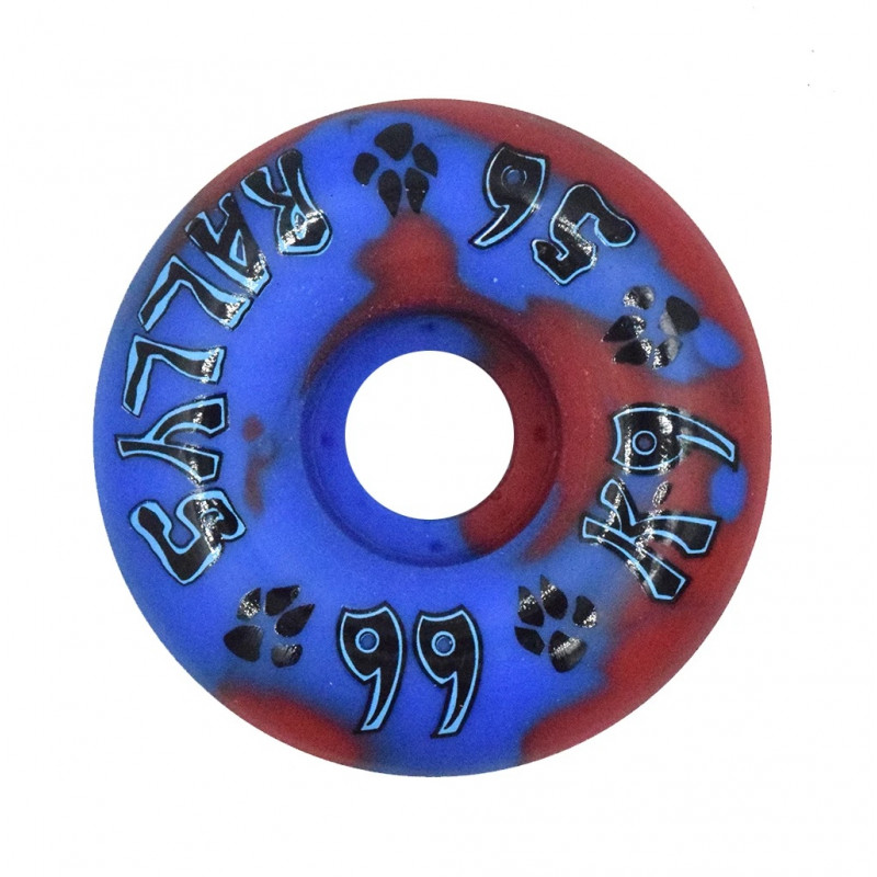 Dogtown K-9 Rallys Red / Blue Swirl 56mm 99a Skateboard Roues