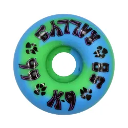 Dogtown K-9 Rallys Blue / Green Swirl 58mm 99a Skateboard Wheels