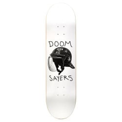 Doom Sayers Riot Casco White 8.25" Skateboard Deck