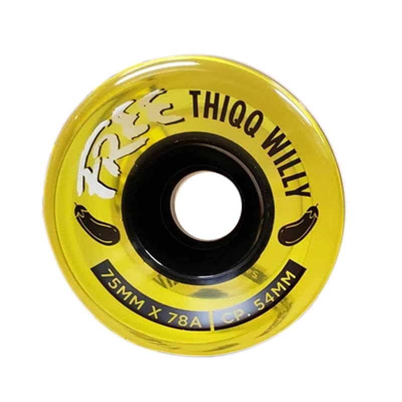 Free Wheels Thiqq Willy 75mm 78A Longboard Rollen