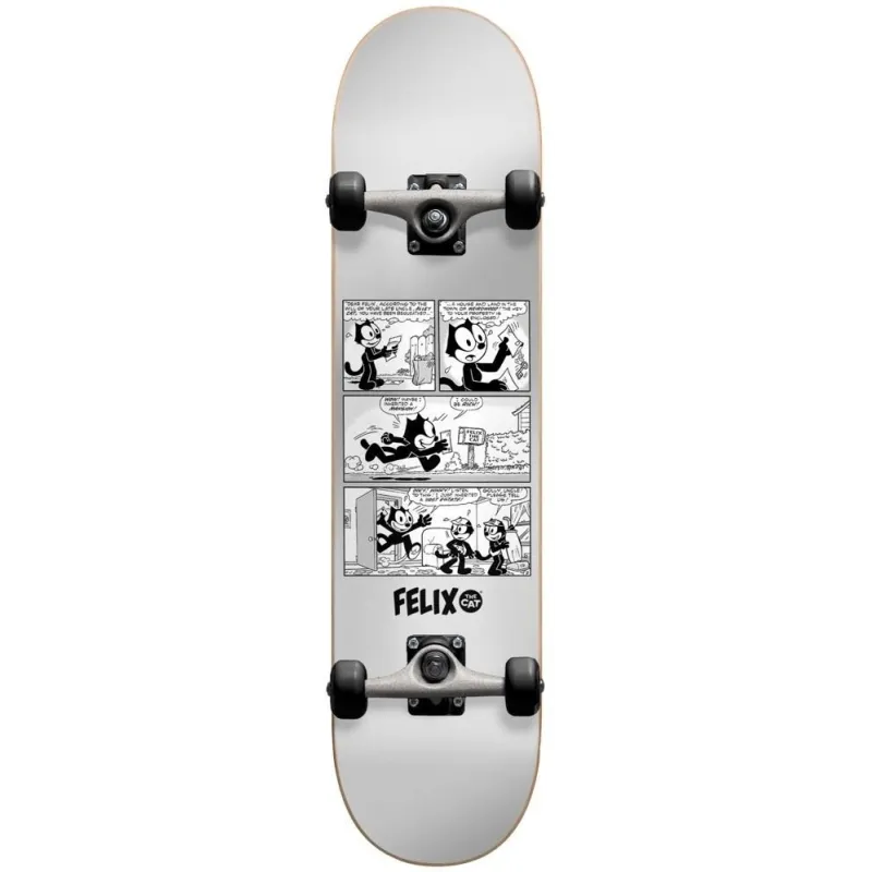 Darkstar Felix News First Push Silver 4 7.875" Skateboard Complete