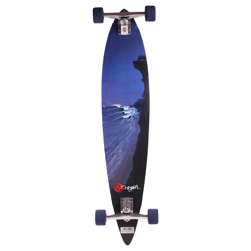 Original Pintail 43 "Surf Graphic" Clear Grip Longboard Complete Original Pintail 43 "Surf Graphic" Clear Grip Longboard Complete