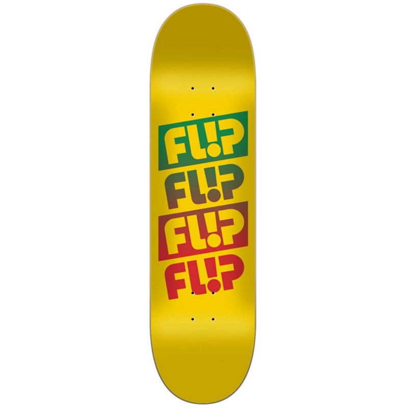 Flip Quatro Faded Yellow 8.0" Skateboard Deck