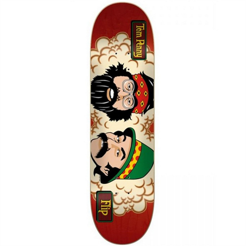 Flip Penny Toms Friends Stained Red 8.25" Skateboard Deck