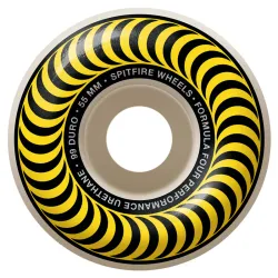 Spitfire Formula Four Classic Yellow 55mm 99DU Skateboard Wielen