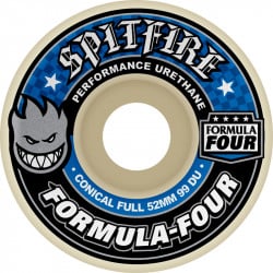 Spitfire Formula Four Conical Full 99DU 54mm Skateboard Wielen