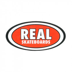 Real Oval Sticker - Red