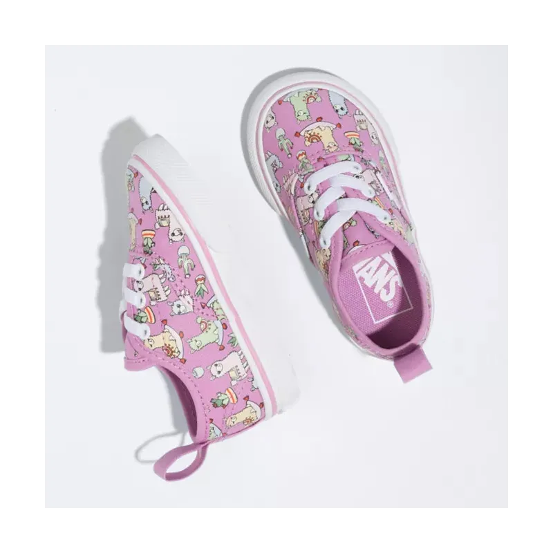Vans Authentic Elastic Lace Llamas Toddler Shoes