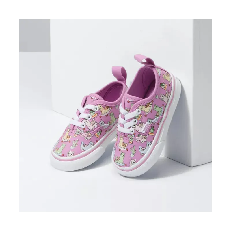 Vans Authentic Elastic Lace Llamas Toddler Shoes