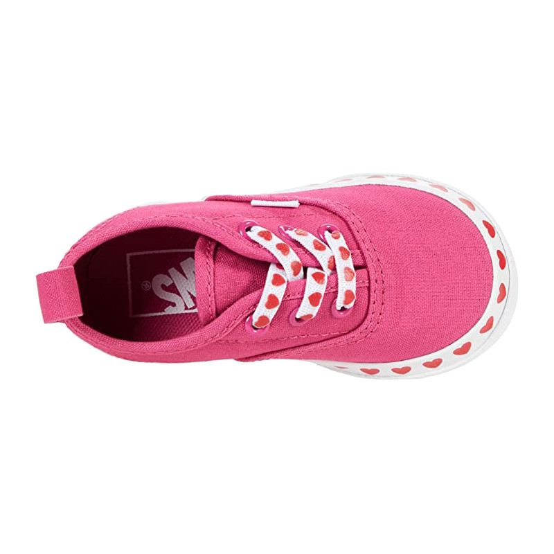 Vans Authentic Elastic Lace Heart Foxing Toddler Zapatillas
