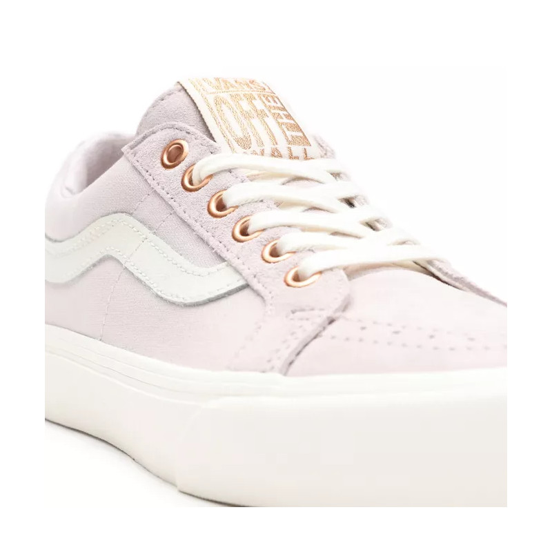 Vans Metallic Stitch Sk8Low Reissue Sf Shoes Color Hushed Violet