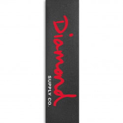 Diamond OG Script Red 9.0 Sheet Skateboard Griptape