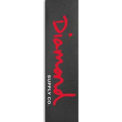 Diamond OG Script Red 9.0 Sheet Skateboard Griptape